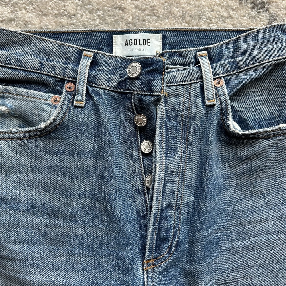 90s Pinch Waist Agolde Jeans - Picture 4 of 5